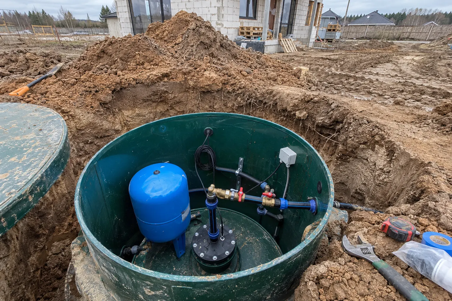 Обустройство скважины и водоснабжение дома